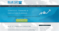 Desktop Screenshot of blueskyleadership.com