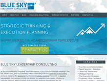 Tablet Screenshot of blueskyleadership.com